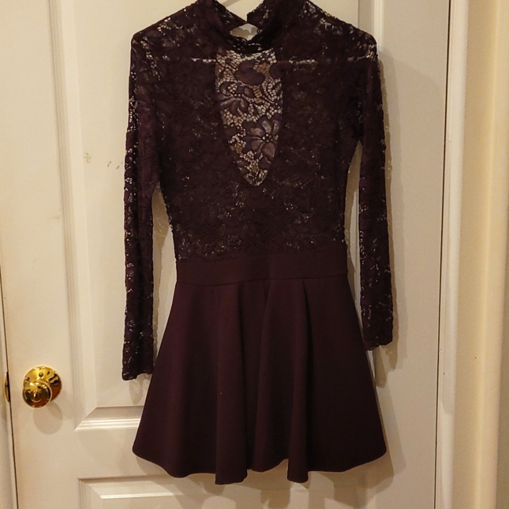 Purple Lace Dress